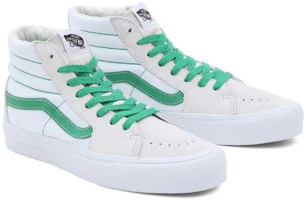 Vans Sk8-Hi VR3 Green/True White Premium Feel Lace Up Style