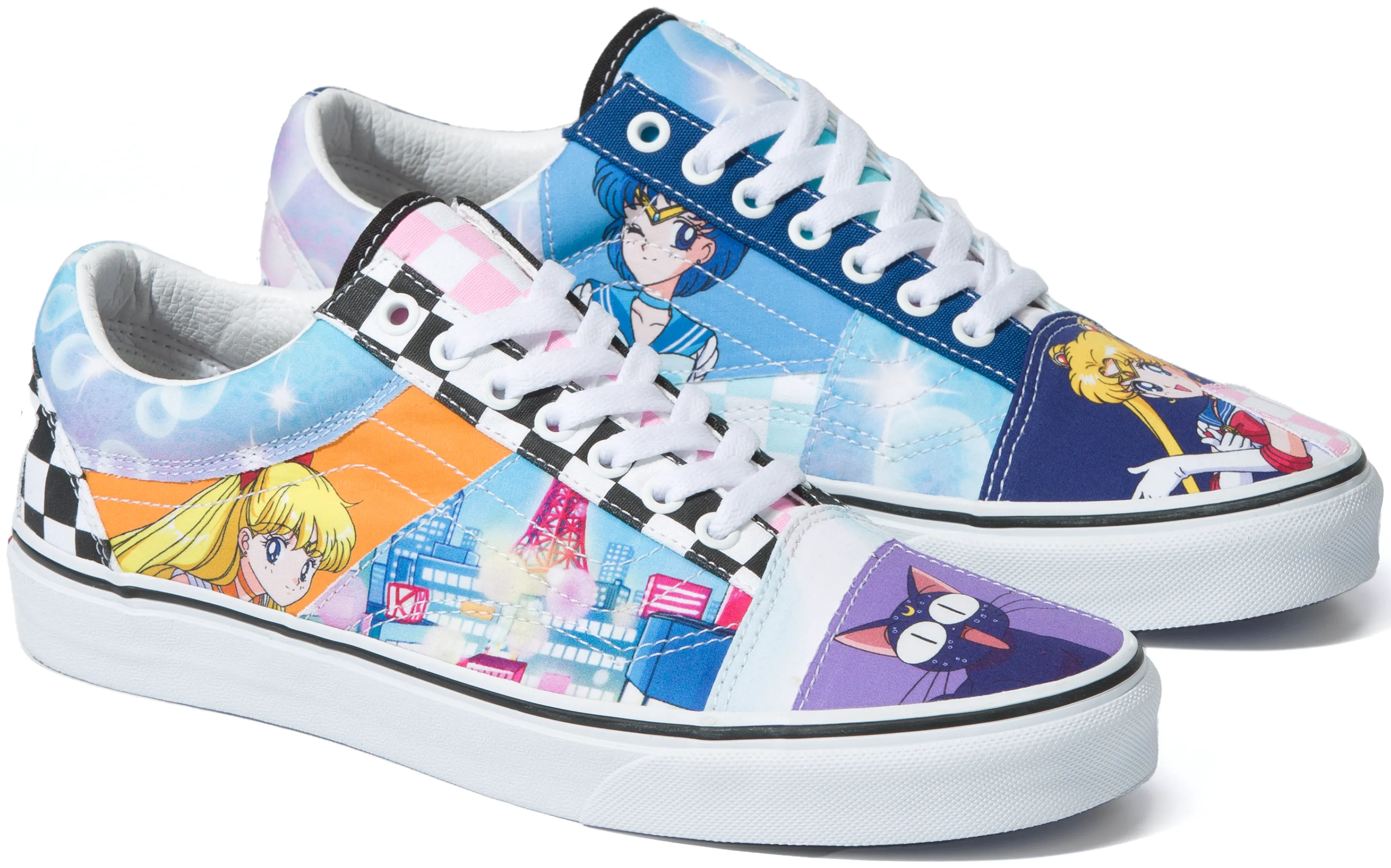 Board Coverage Vans X Pretty Guardian Sailor Moon Old Skool Patchwork