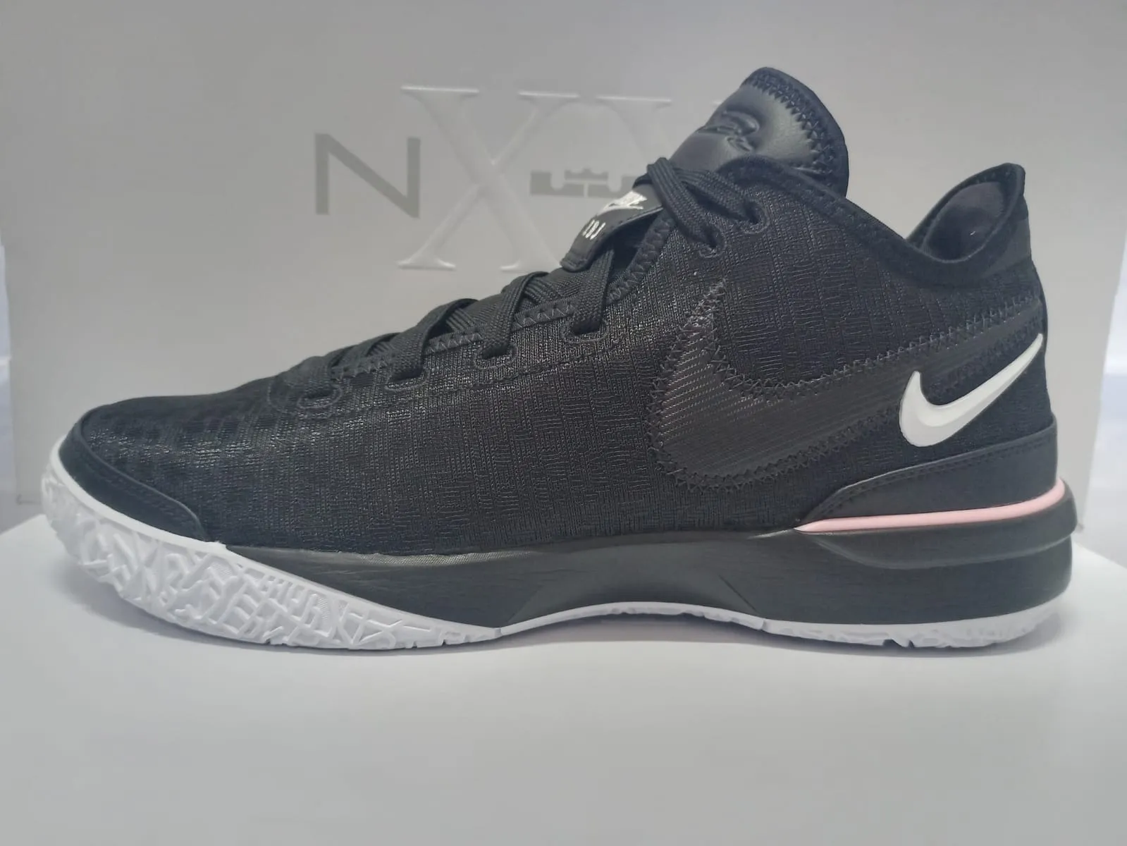Traction Power Sneakers Traction Nike LeBron Zoom NXXT Gen 'Black Soft Pink'