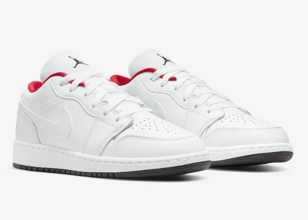 Jordan 1 Low White Red Black (GS) Precision Bonded Overlays