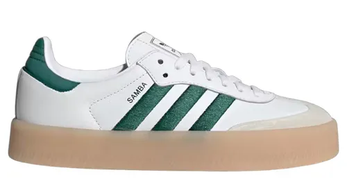 adidas Sambae White Collegiate Green (W) Durable Build Textured Tread