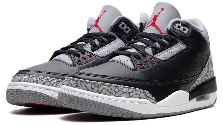 Dynamic Walk Low Impact Jordan 3 Retro OG Black Cement (2024)