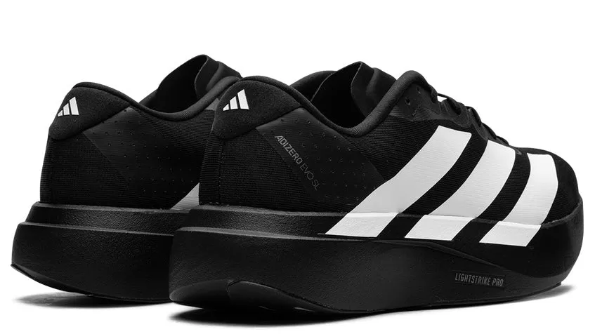 Ventilated Tongue Design Adidas Adizero Evo SL Black White